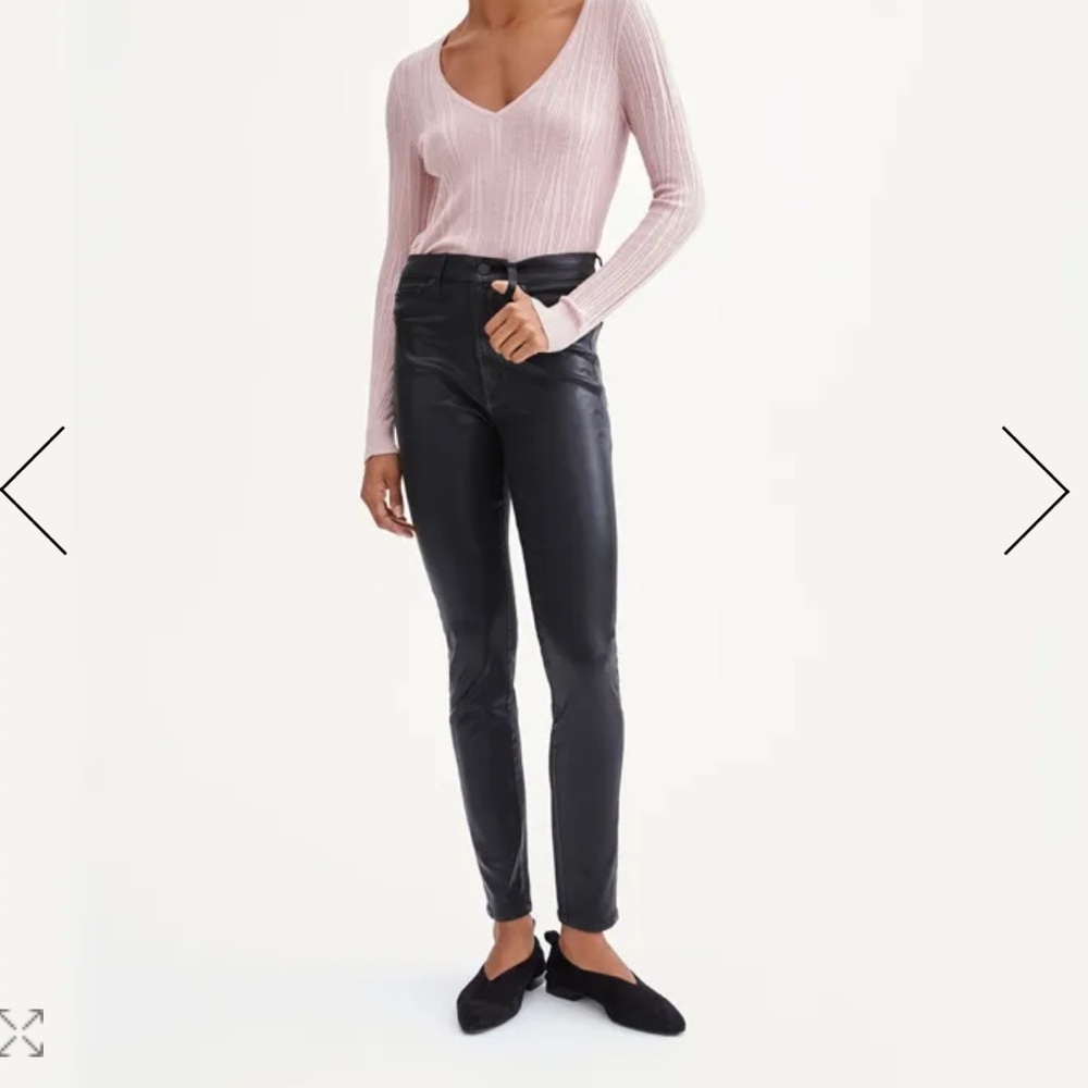 7FAM coated skinny jeans. New with tags